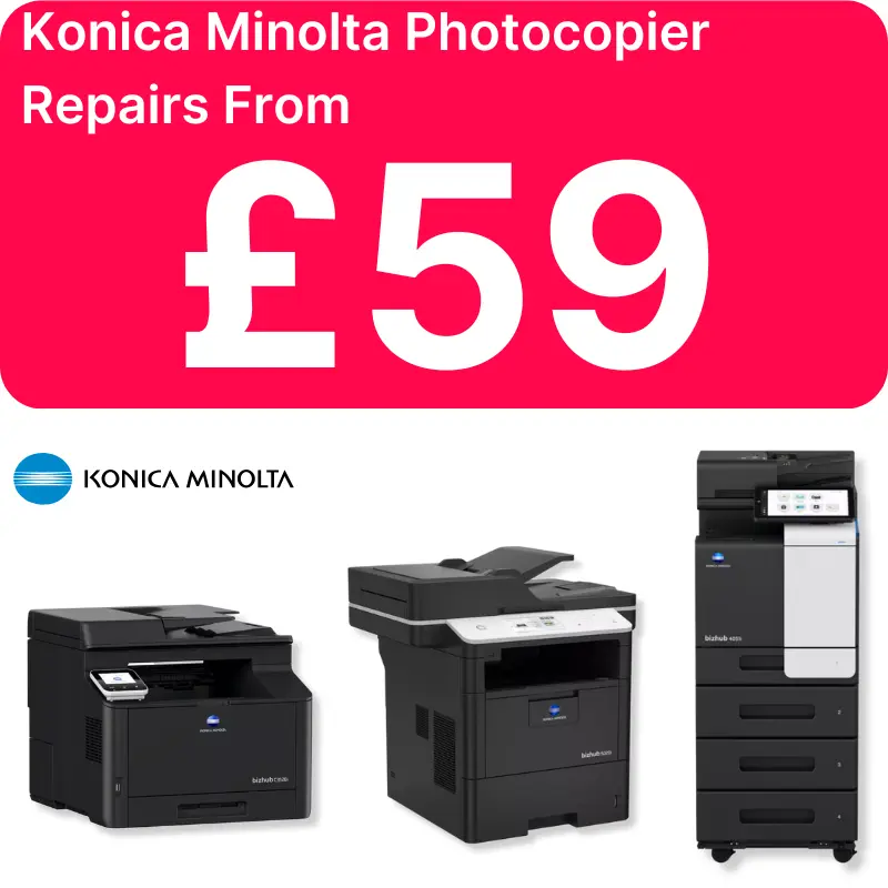 Konica Minolta Photocopier Repairs in Liverpool from £59