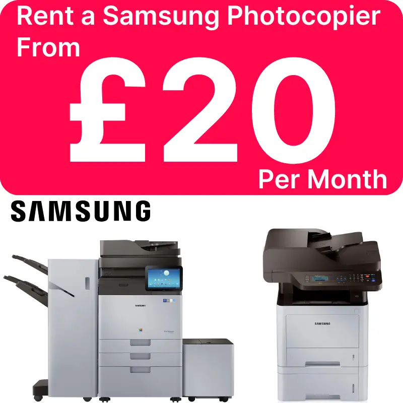 Samsung Photocopier Rental in Liverpool from £5 per week - Rent a Samsung Photocopier in Liverpool