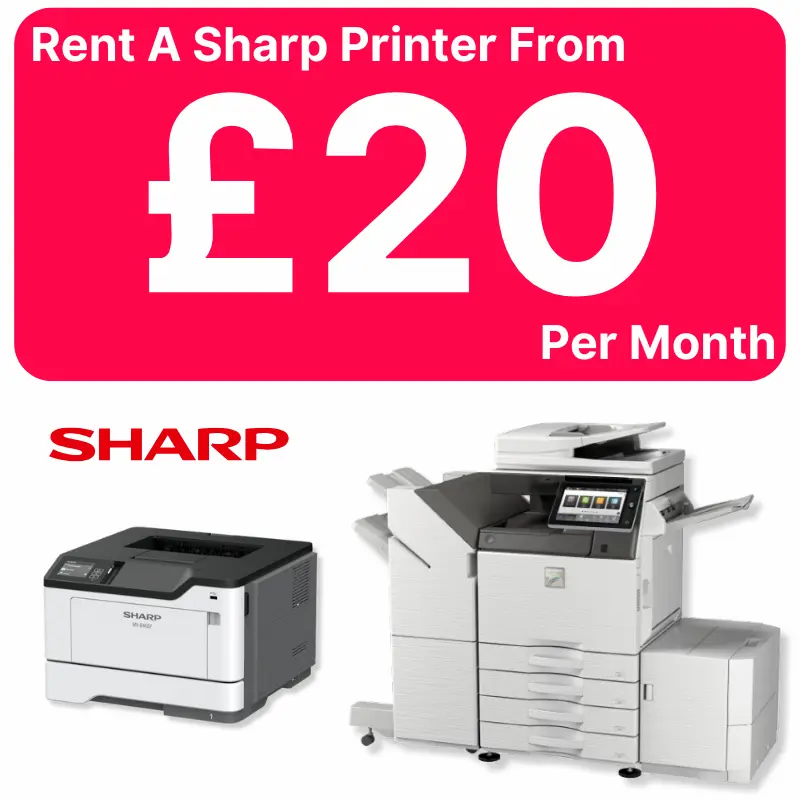 Rent a Sharp Printer in Liverpool from £5 per week - Sharp Printer Rental Liverpool